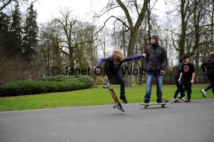 Skaten in het Valkenberg