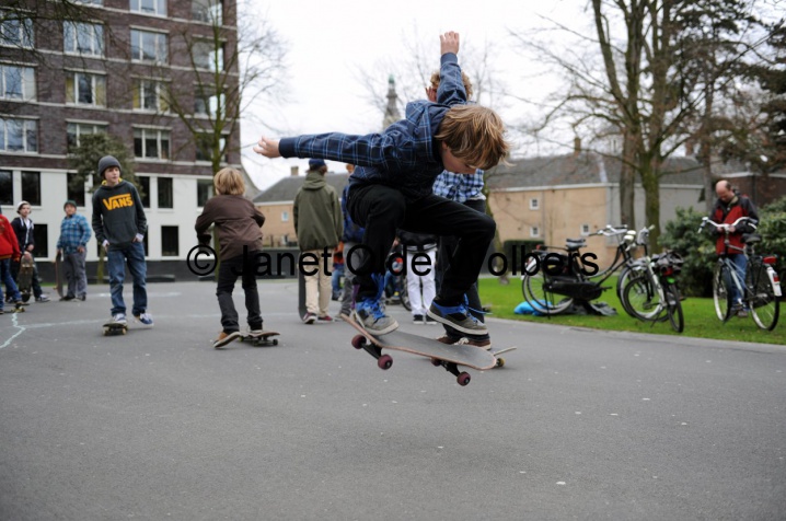 Skaten in het Valkenberg