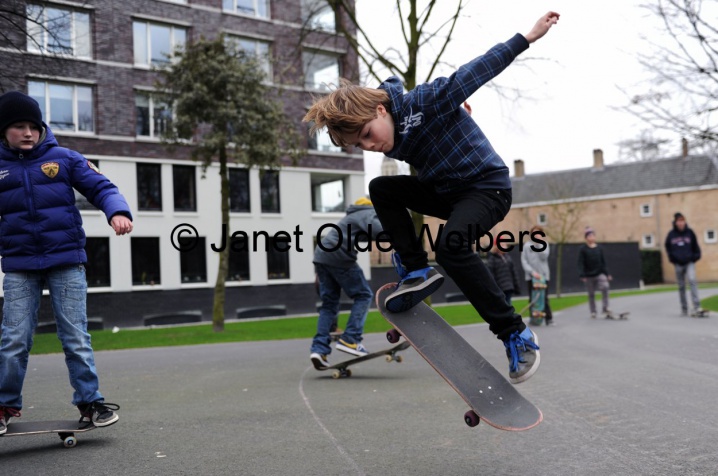 Skaten in het Valkenberg