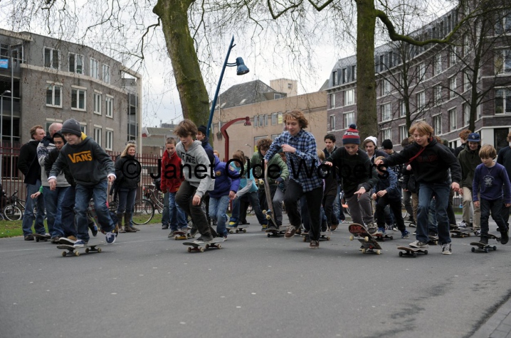 Skaten in het Valkenberg