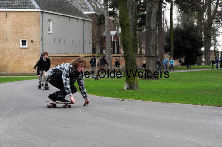 Skaten in het Valkenberg