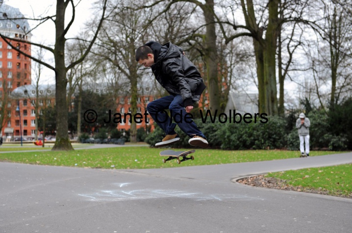 Skaten in het Valkenberg