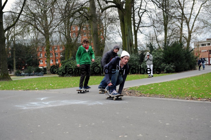 Skaten in het Valkenberg