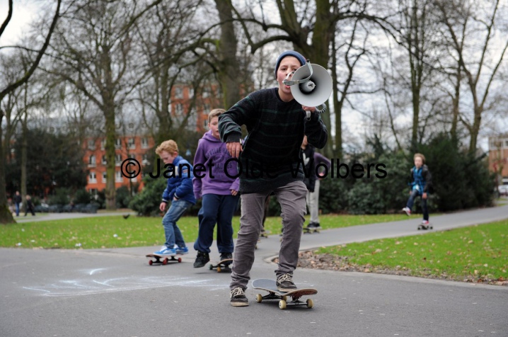 Skaten in het Valkenberg