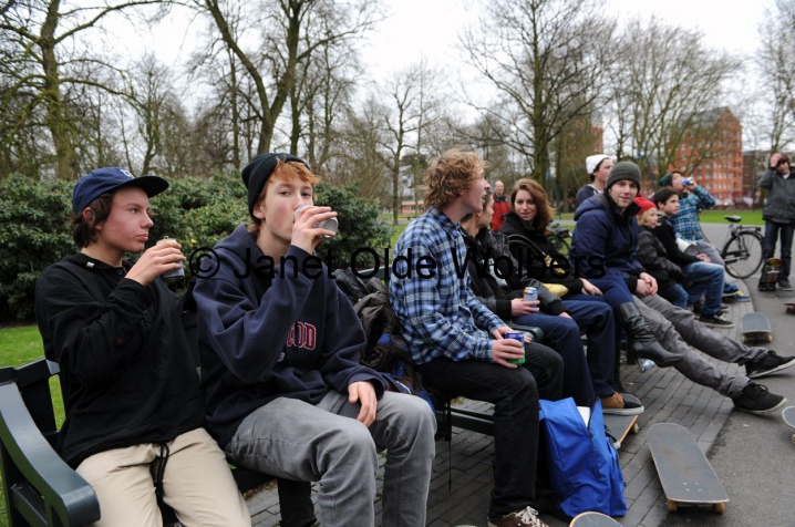 Skaten in het Valkenberg