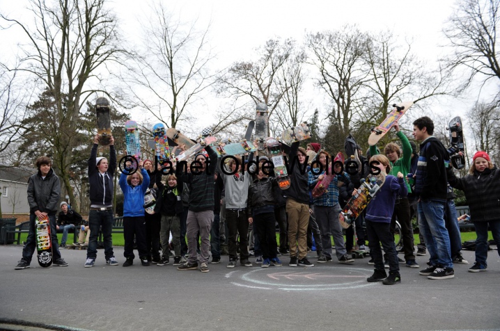 Skaten in het Valkenberg