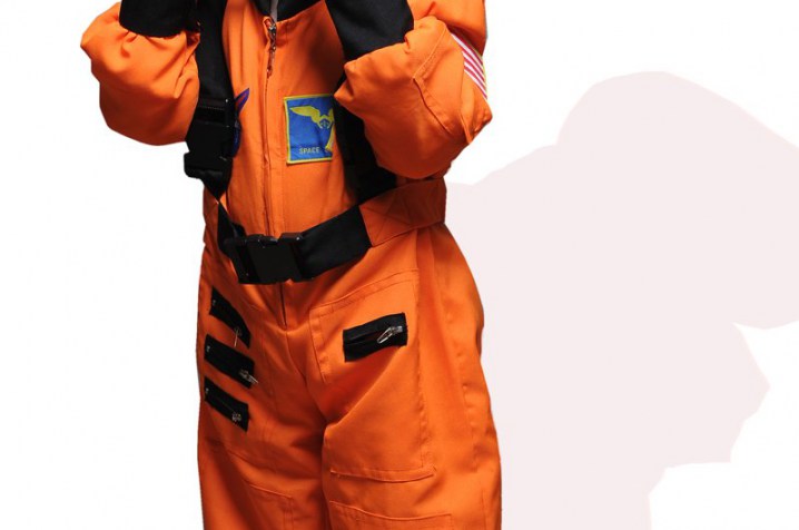 Model als astronaut