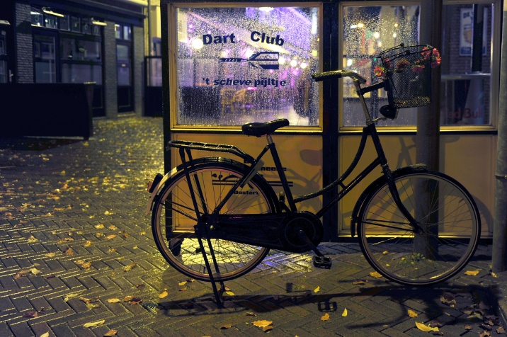 Nachtfotografie in Oosterhout in de regen