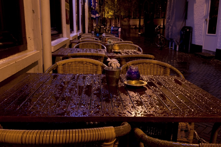 Nachtfotografie in Oosterhout in de regen